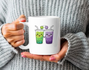 Boba Coffee Mug, Boba Tea Mug, Boba Tea Gift, Bubble Tea Mug, Boba Milk Tea, Boba Tea Lover, Milk Tea Mug, Cute Bubble Tea, Bubble Tea Lover