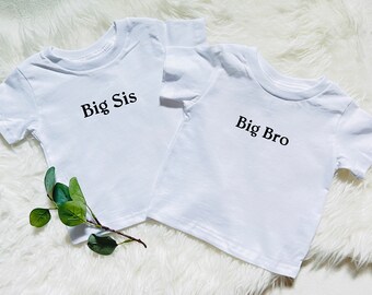 Sibling Shirts, Big Brother Shirt, Big Sister Shirt, Little Brother Shirt, Little Sister Shirt, New Sibling Announcement, Baby Announcement
