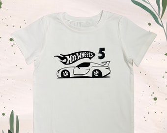 Custom Hot Wheel Shirts, Hot Wheel Birthday Shirts for kids, Birthday Boy Shirts, Custom Kids Birthday T-Shirts, Race Car Birthday Shirts