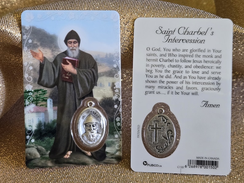 Saint Charbel Prayer Card (english) - Etsy