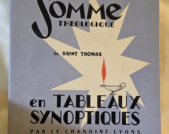 Synoptic Tables (Theological Sum) - FRENCH