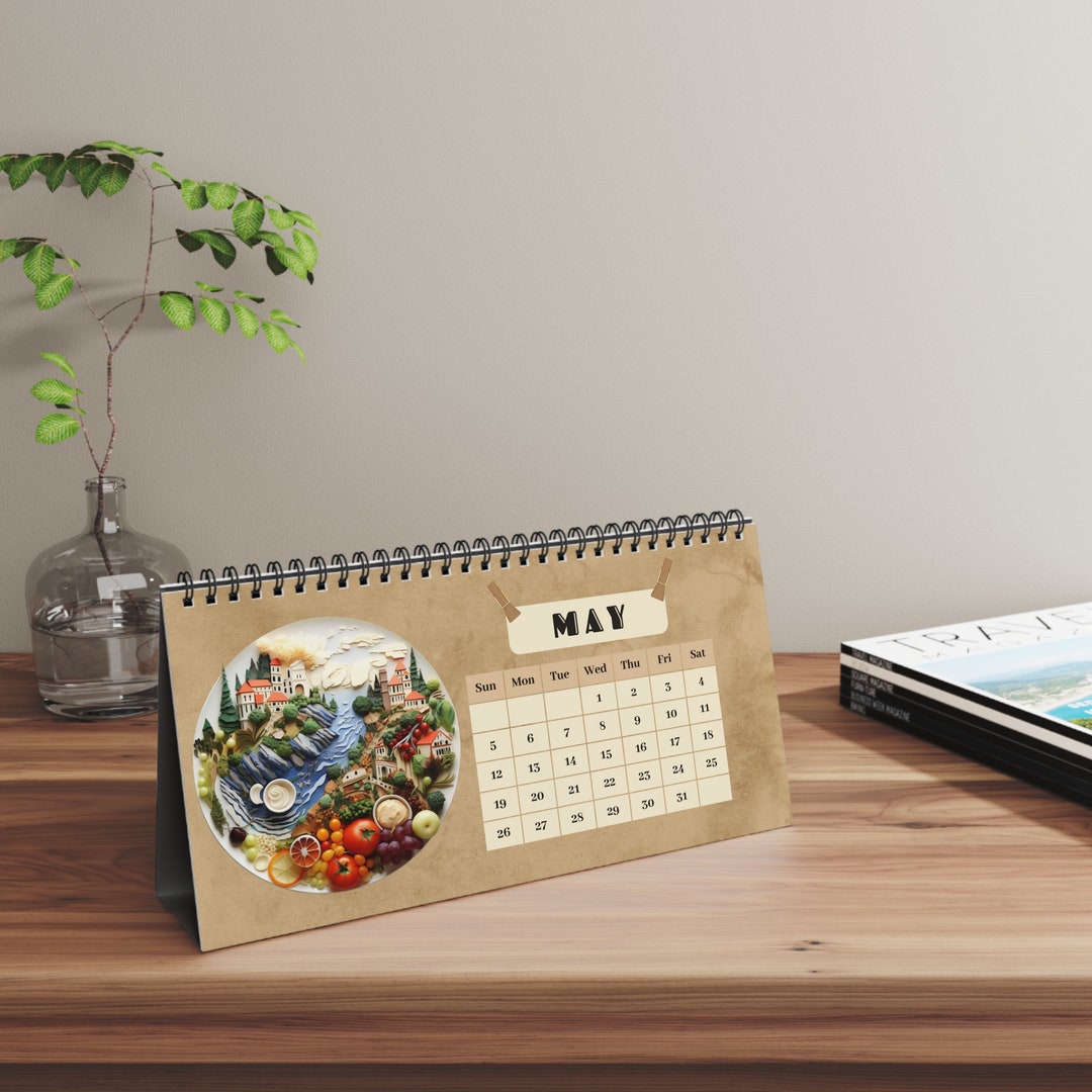 Desk Calendar 2024 Monthly Charcuterie the Art of Grazing Etsy