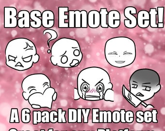 Base Emote DIY Emote Set - Emote Template