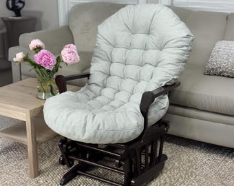 Rocking Chair Cushion Tufted Nursery Living Room Decor Gift for Grandparents Chair Seat Pad