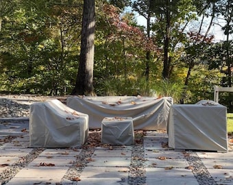 Outdoor Furniture Cover, Waterproof Heavy Duty Custom Fit Patio Set, Gift for Gardener, Winter Storage