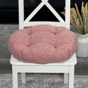 Chair Pads Round Chair Cushion with 4 Stitching Lines Soft Filling High-Quality Fabric Indoor and Outdoor Use Gift for Grandma Home Decor