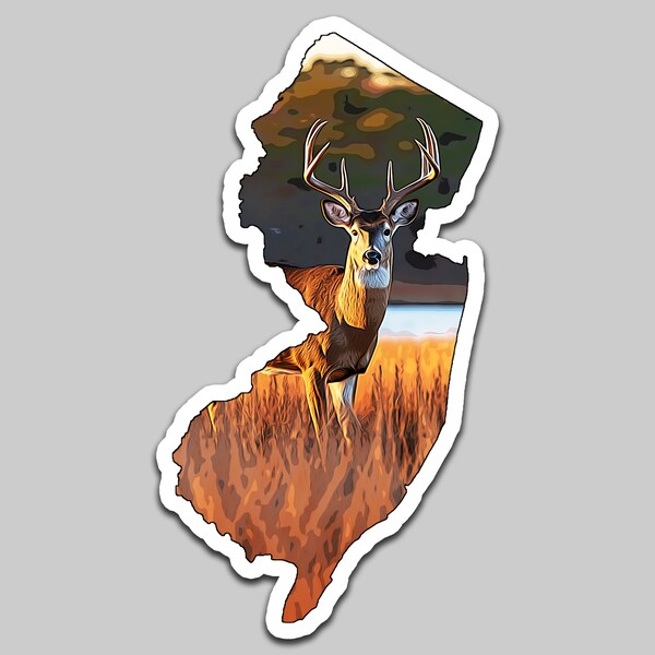 New Jersey Buck Sticker