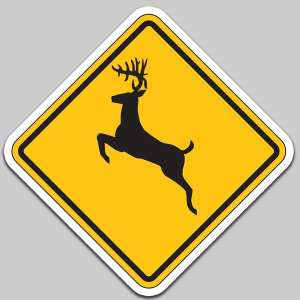 Big Buck Crossing Sticker | Deer Hunting | Deer Sticker