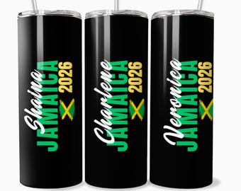 2026 Jamaican Trip 20oz Tumbler, Stainless Steel, Personalized Gift, Group Trip Merch, Customized Tumbler, Mug, Birthday Gift, Family Trip