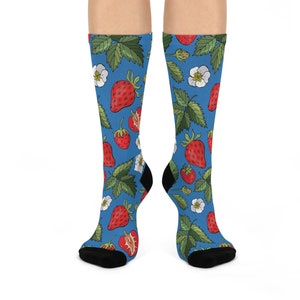 Strawberry Cushioned Crew Socks