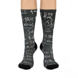 Math Socks, Mathematics Socks, Brain Socks