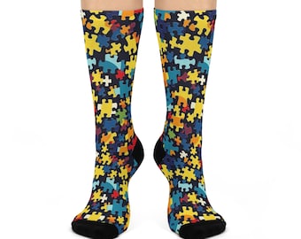 Autism Supporter Cushioned Crew Socks