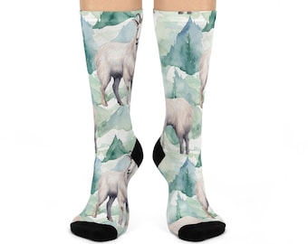 Mountain Goat Cushioned Crew Socks