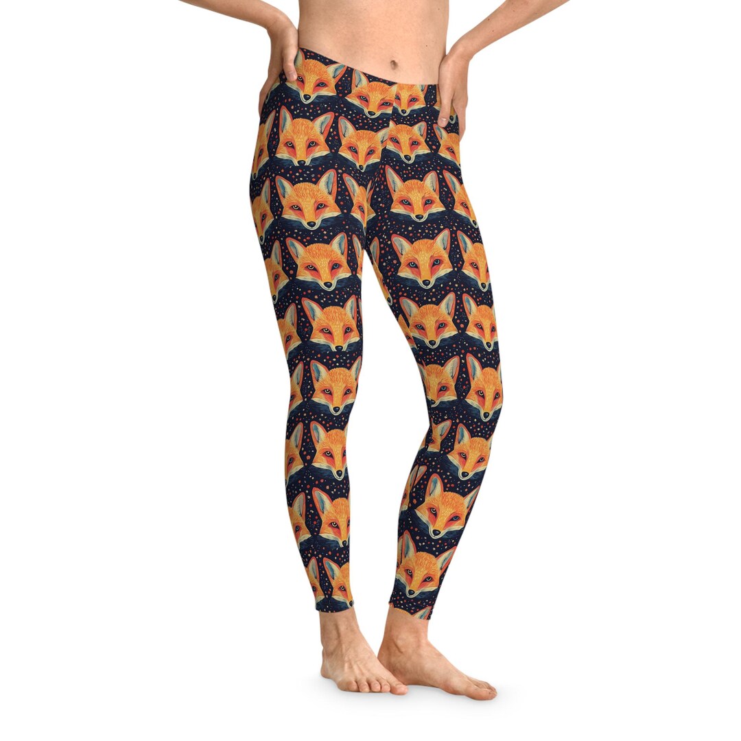 Pattern Print Fox Women Leggings