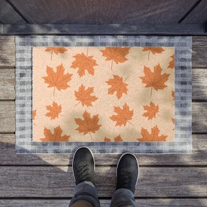 Herbst Fußmatte, Ahornblatt Fußmatte, Herbst Willkommensmatte