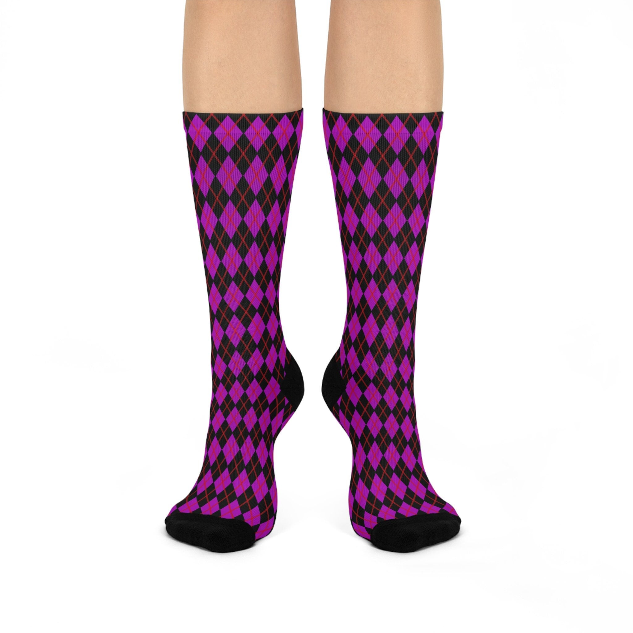 Kids purple 2024 argyle socks