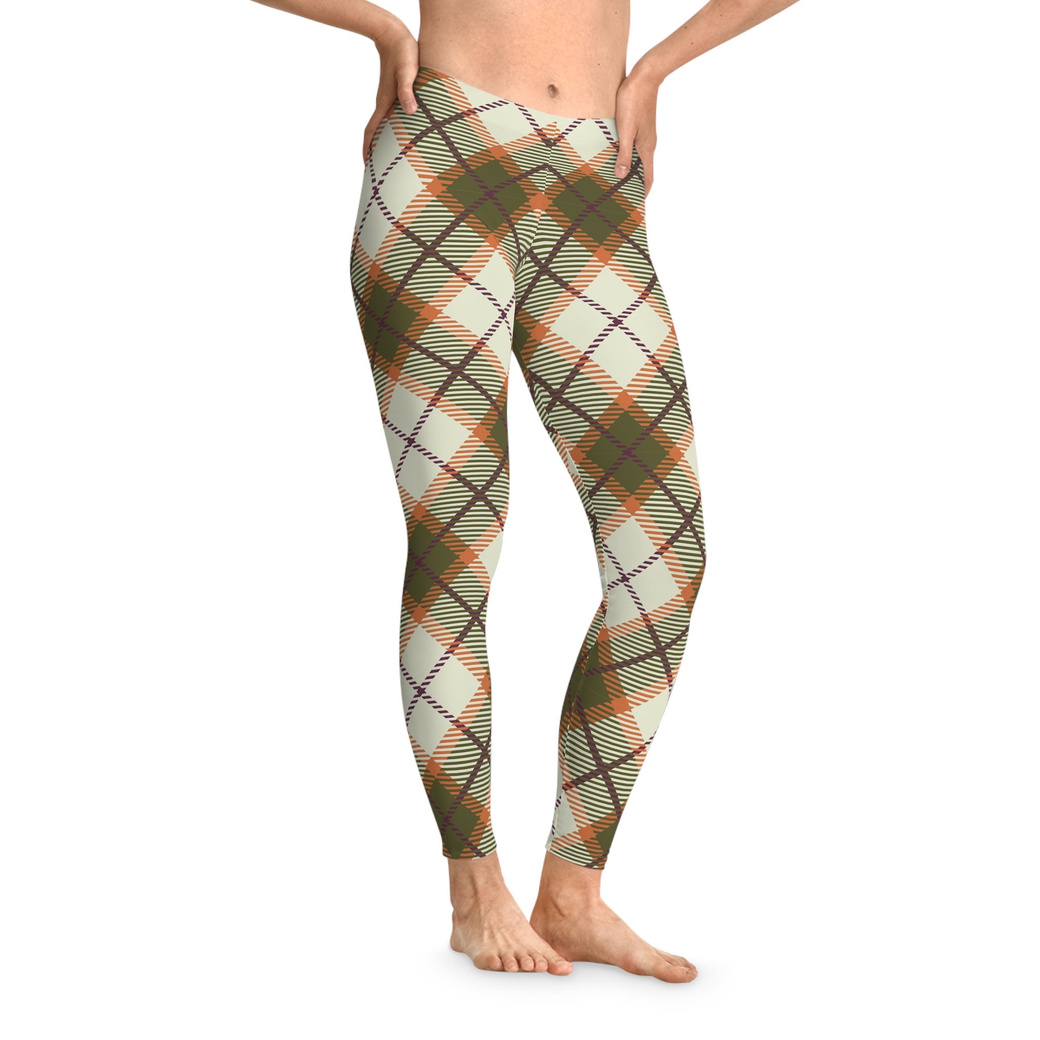 Discover Plaid Stretchy Leggings