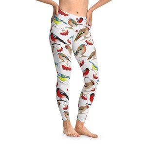 Bird Themed Stretchy Leggings