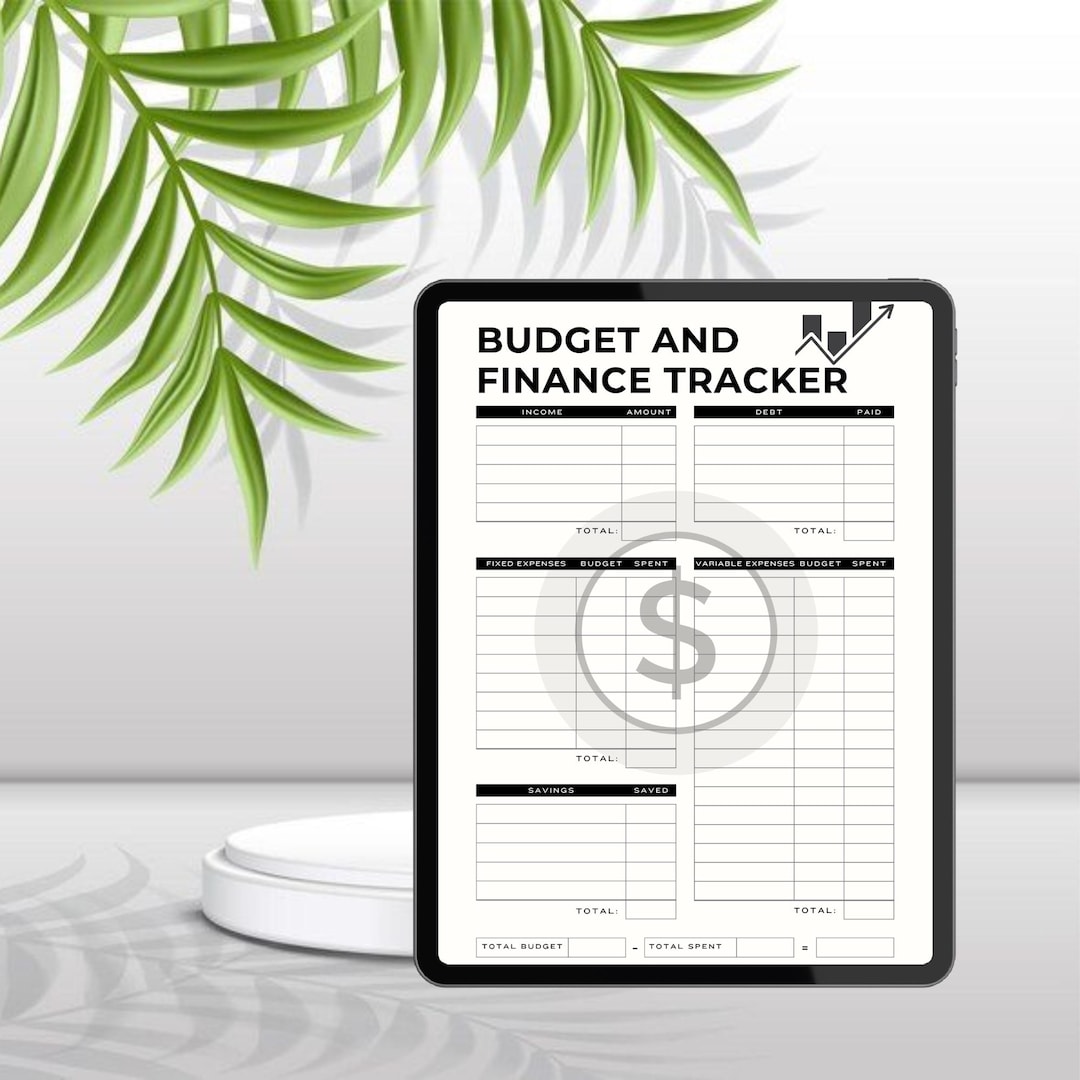 Budget and Finance Tracker, Detailed Expense Planner to Manage Finances ...