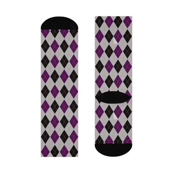 purple and grey dress socks Grey Dress Socks with Purple Polka Dots