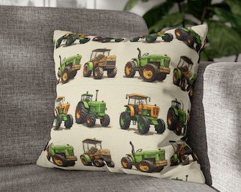 Tractor  Square Pillow Case