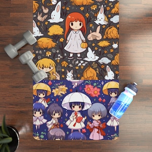Anime Yoga Mat, Rubber Yoga Mat