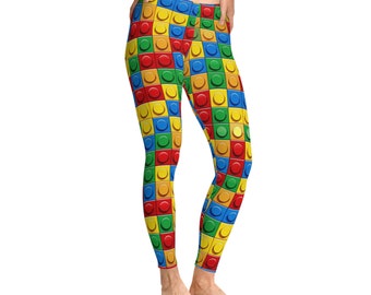 Leggings Blocks, Pantalons de yoga Blocks