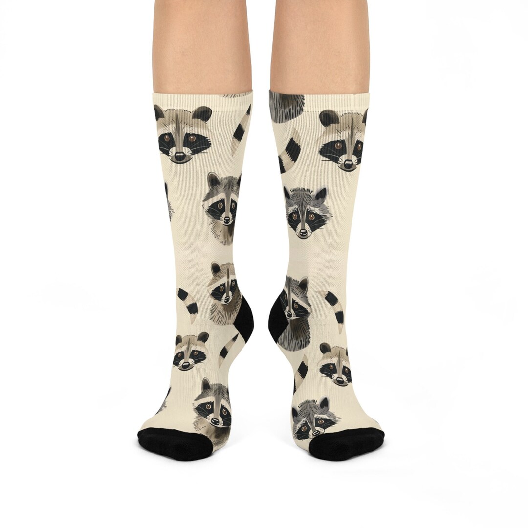 Saucisson Socks Raccoon Socks, Nature Socks - Etsy