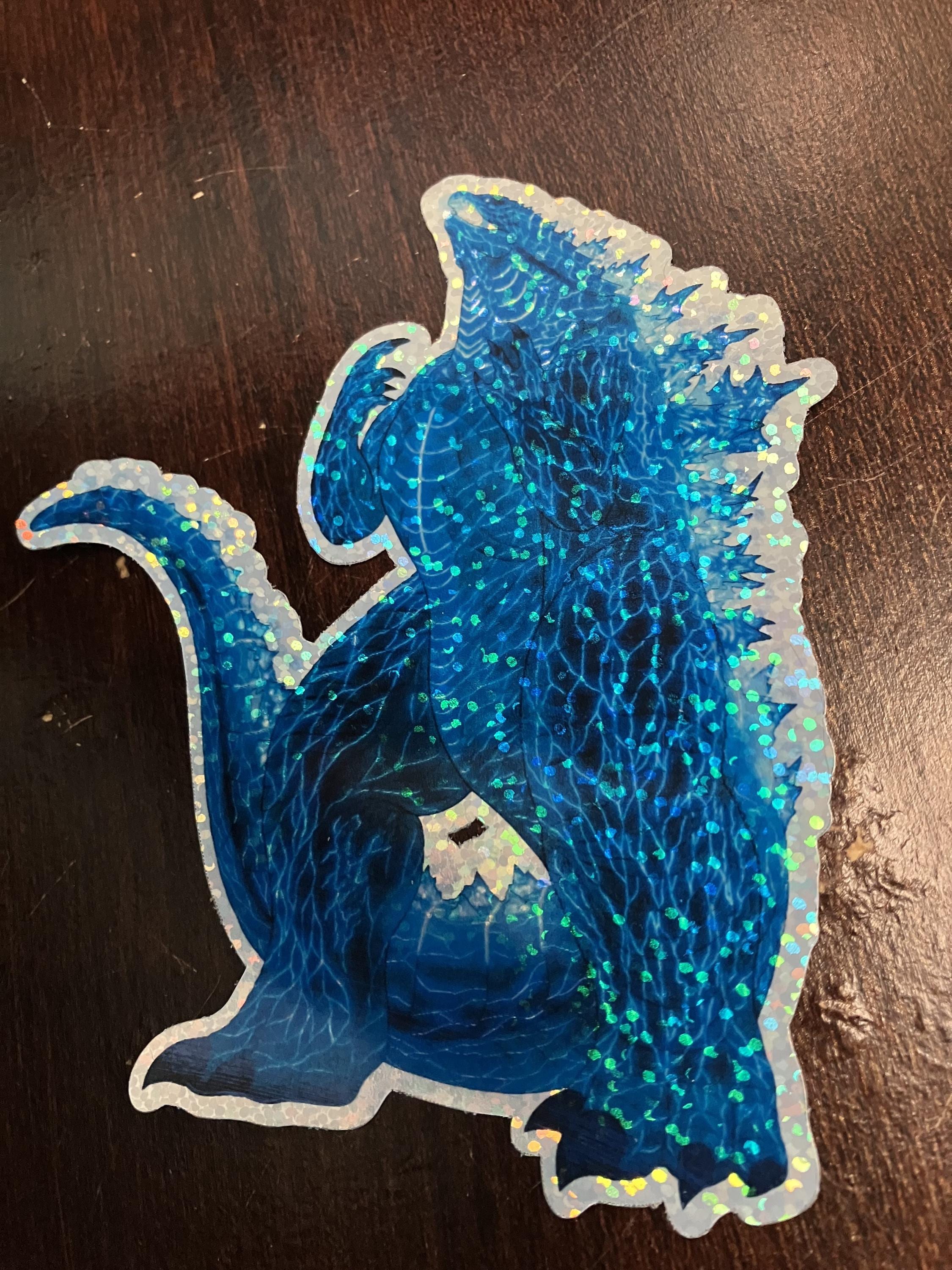 Supercharged Godzilla Sticker (matte/holographic and Large/small ...