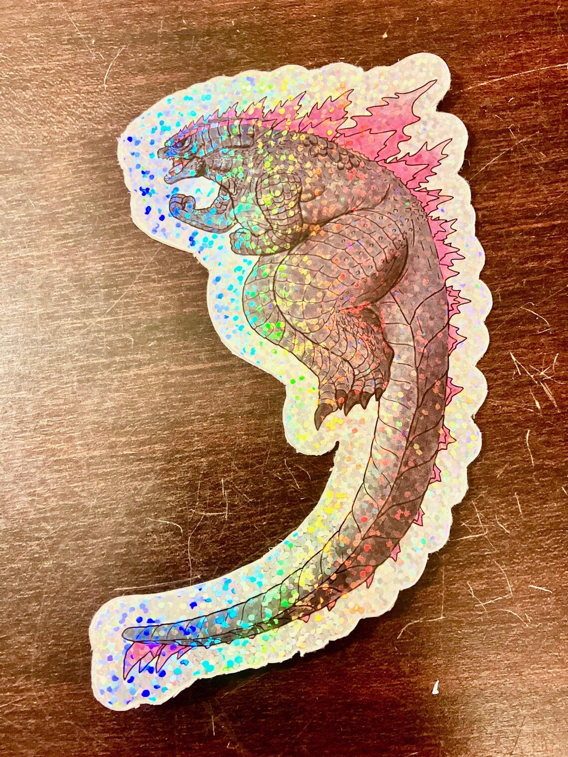Evolved Godzilla Sticker (holographic/vinyl, Large and Small Options ...