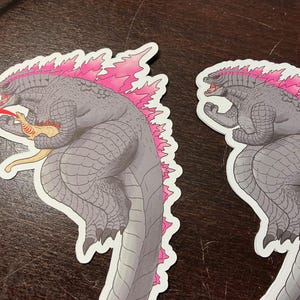 Evolved Godzilla Sticker (Holographic/Vinyl, Large and Small options)