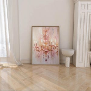 Chandelier Oil Painting Print