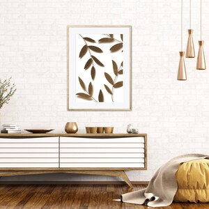 Abstract brown leaves