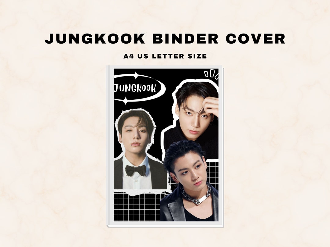 Digital BTS Jungkook Binder Cover BTS Binder Digital Cover Etsy