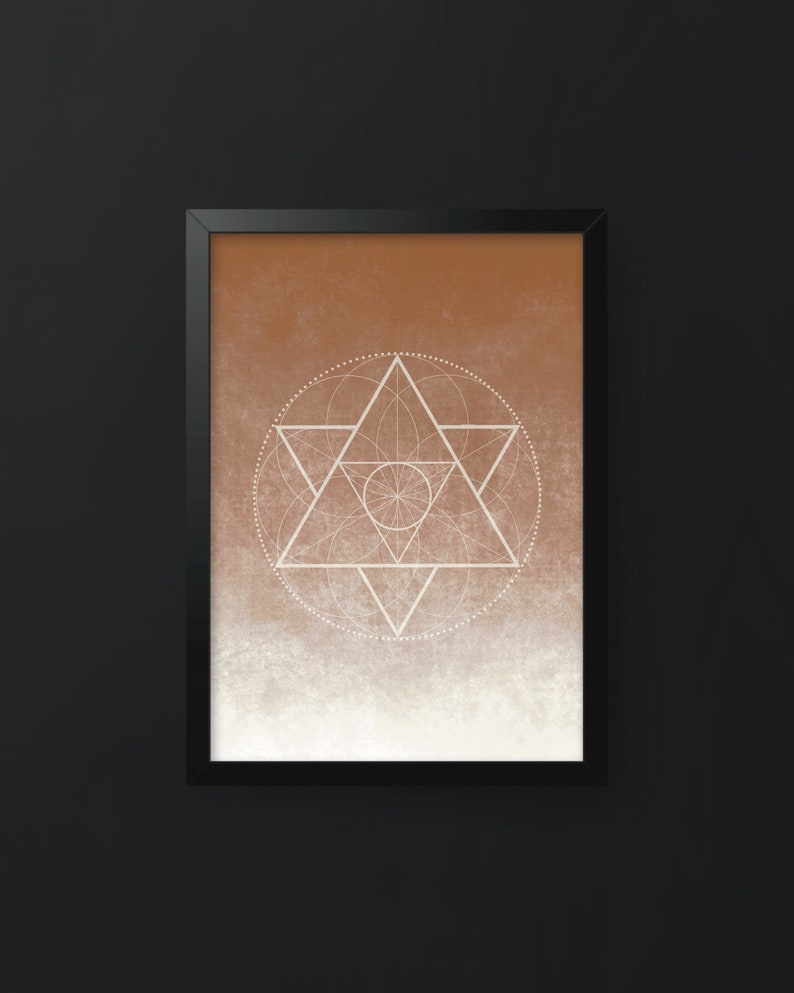 Printable Sacred Geometry Symbol Wall Art for Home Decor or Office ...