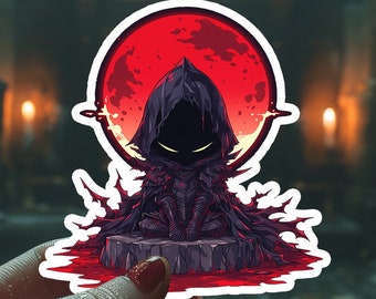 Chibi Dark Souls Sticker Dark Souls Sticker Elden Ring Sticker Dark Souls Inspired Sticker Chibi Knight Gamer Gift Dark Knight Decal Laptop