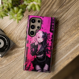 Anime Android Case Anime Samsung Phone Case Google Phone Case Samsung Galaxy s25, s24 s23 Google Pixel 9 Pro - "Rin" Android Tough Case