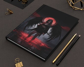 Anime Art Journal Anime Angel Journal Anime Mädchen Notizbuch Anime Geschenk Traum Journal Kunst Anime Geschenk für Mädchen Anime Waifu Journal Japanische Kunst