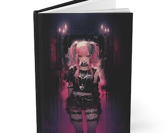 Anime Kunst Journal Punk Girl Journal anime girl Notizbuch anime Geschenk Traum Journal Kunst Anime Geschenk für Mädchen Anime Waifu Journal japanische Kunst