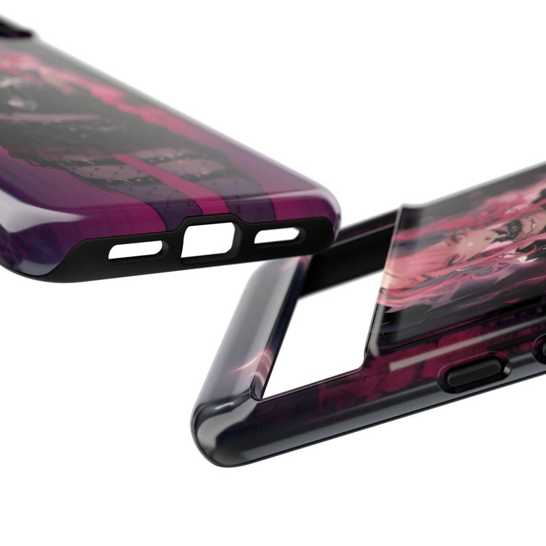 Punk Girl Anime Android Phone Case - Punk Waifu Kawaii Aesthetic | Anime Android Tough Case for Samsung s24 Ultra and Google Pixel 8 Pro + image 9