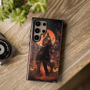 Wolf Girl Anime Halloween Android Phone Case - Kawaii Waifu Aesthetic | Anime Style Tough Case for Samsung Galaxy and Google Pixel