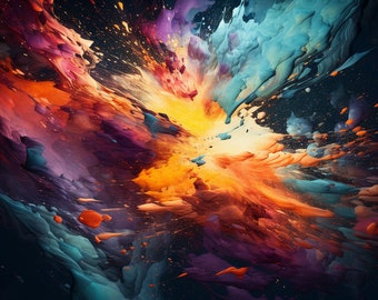 AI Generated Abstract, Art, Wall Art, Digital painting