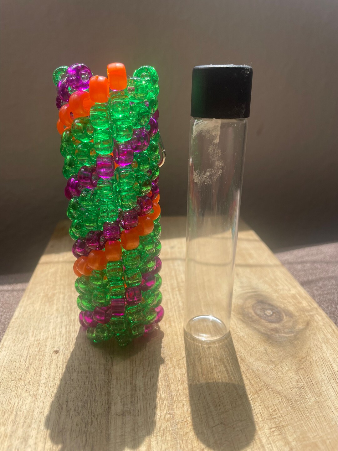 Kandi Doob Tube Holder With Keychain Extra Large Doob Tube Etsy