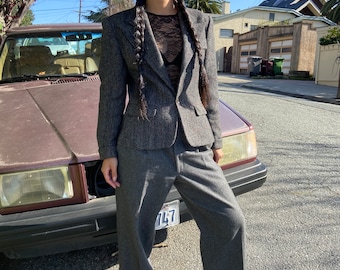 Vintage 80's 90's Yves Saint Laurent Regular Fit Cotton Poly Pairs