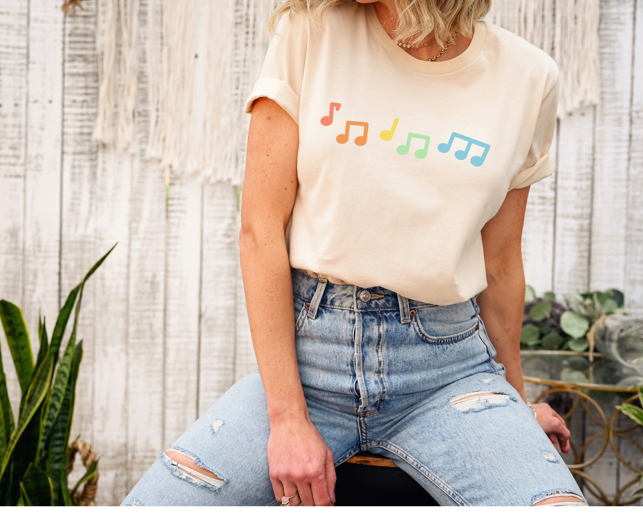 Musical Note Merch Colorful Music Notes Shirt Musical Note Shirt Music Lover - Etsy