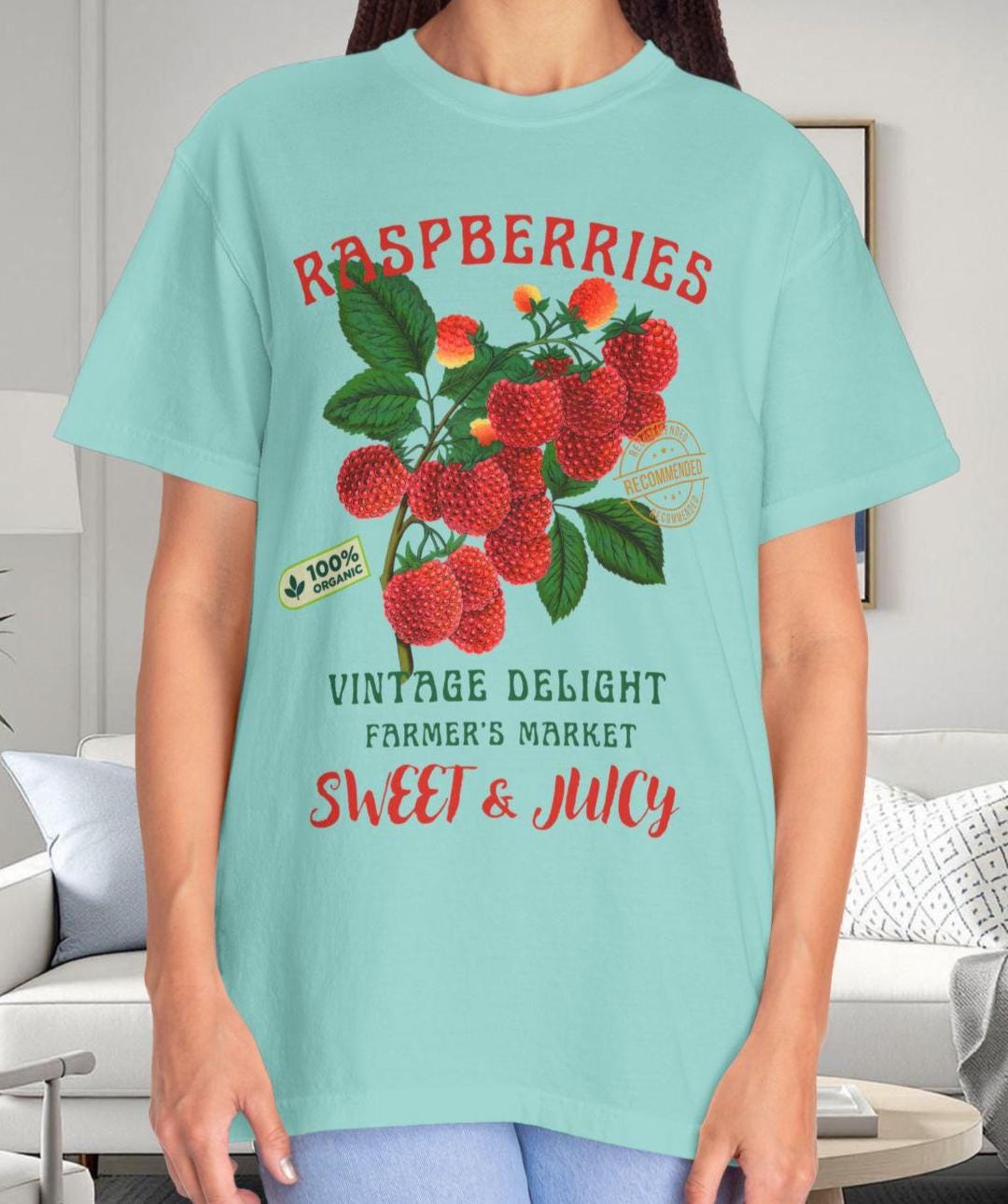 Vintage Raspberry Graphic Tee: Farmer's Market Unisex T-shirt - Etsy