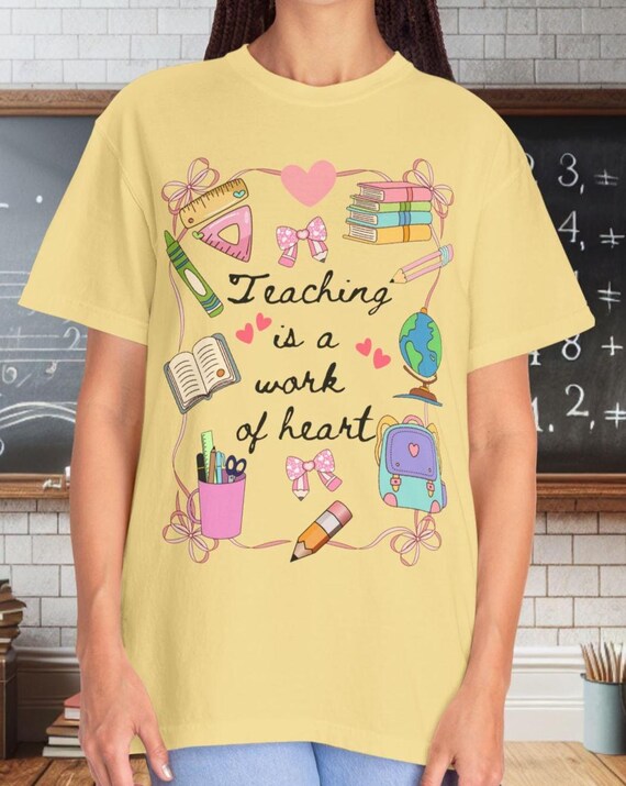 Retro Teacher T-shirt: Back to School Apparel, Educator Gift - Etsy