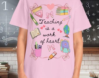 Retro Teacher T-shirt: Back to School Apparel, Educator Gift