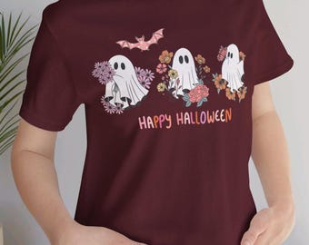 Halloween Tee, ghost t-shirt, Halloween tees, Trick or Treat, Halloween ghost shirt, Halloween ghost, Halloween T-Shirts, ghost tees.