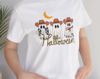 Halloween Shirt, Halloween Geist Shirt, Cowboy Geister. Cowboy Halloween, Halloween-Kostüm, Halloween-Geschenk, Spaß-Halloween-Shirt